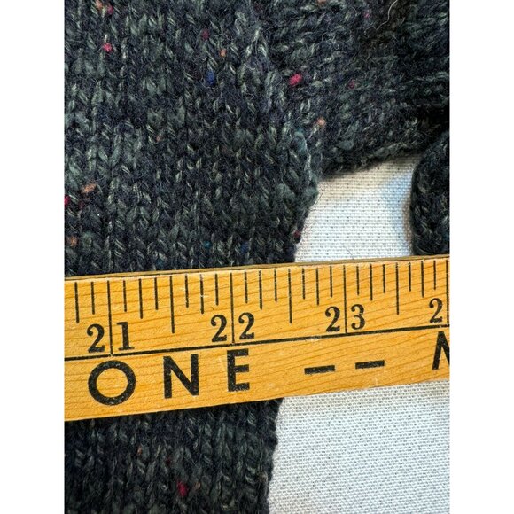 Alps Womens  V-Neck Wool Blend Sweater XL Green Gray Embroidered - Picture 8 of 12